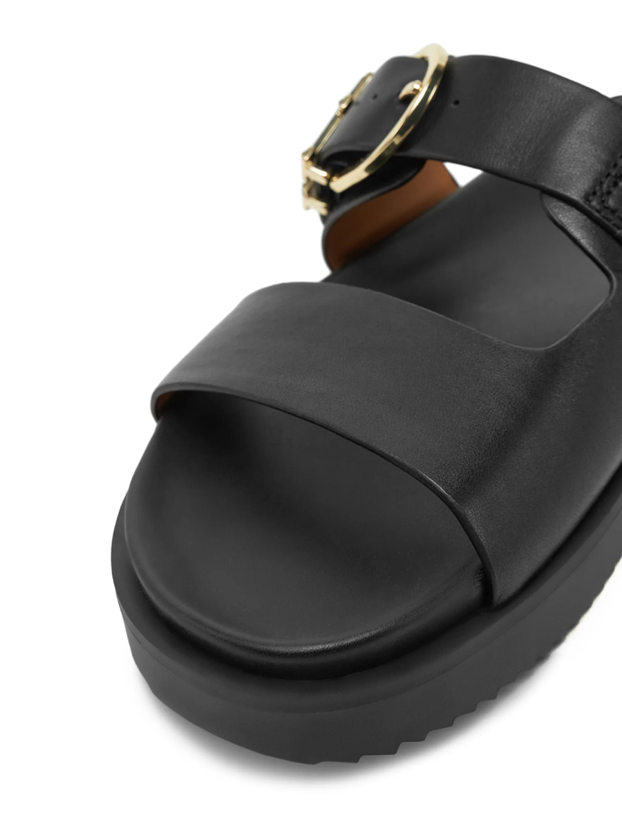 detail Tommy Hilfiger dámské černé pantofle