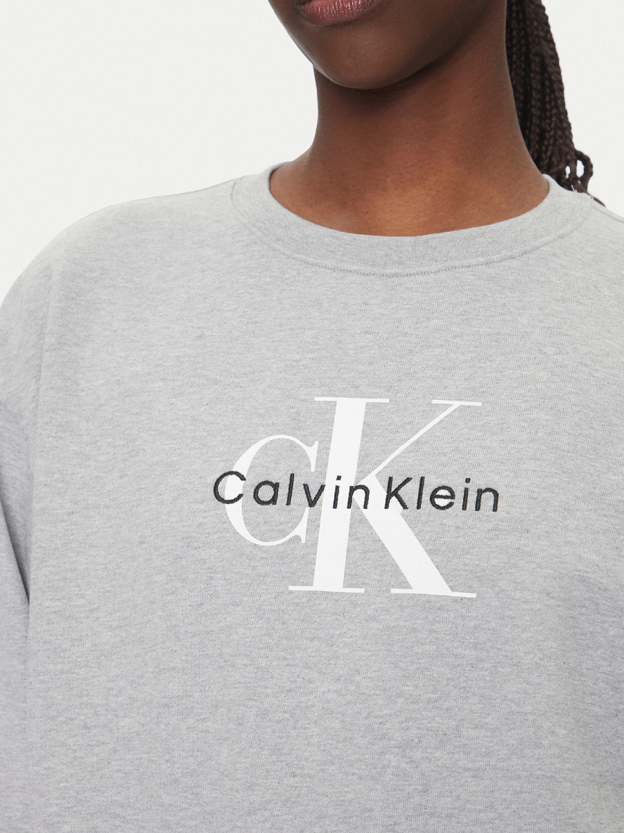 detail Calvin Klein dámská šedá mikina