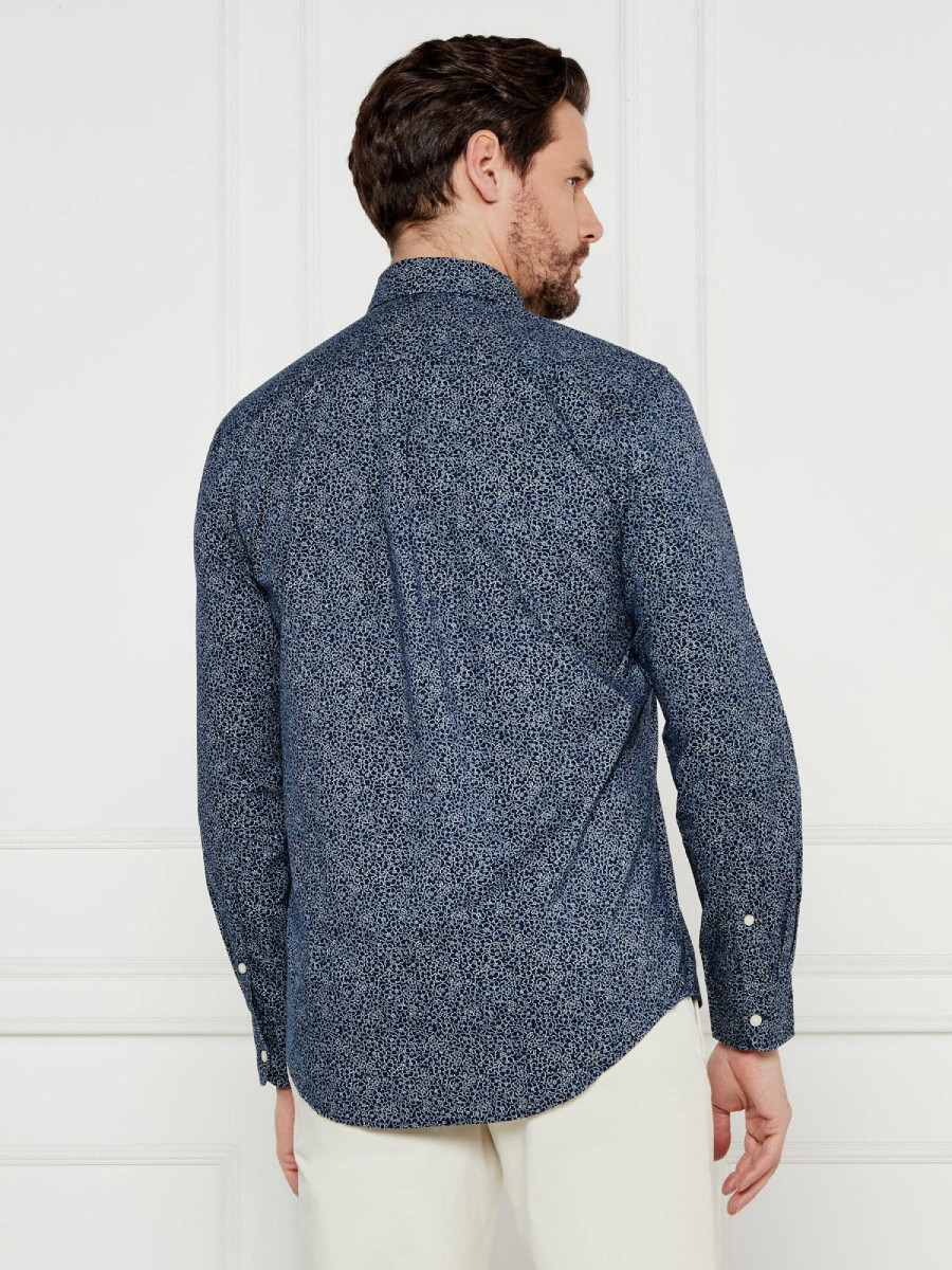 detail Tommy Hilfiger pánská tmavě modrá košile