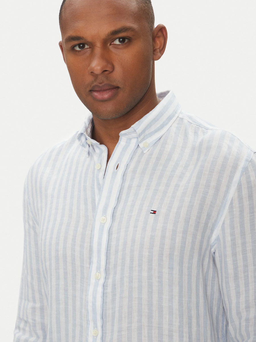 detail Tommy Hilfiger pánská pruhovaná košile