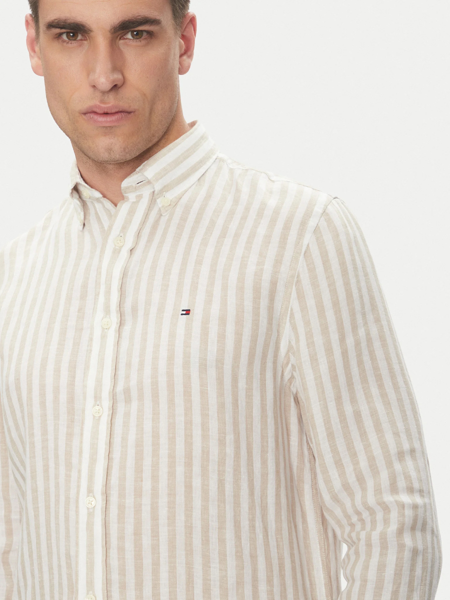 detail Tommy Hilfiger pánská pruhovaná košile