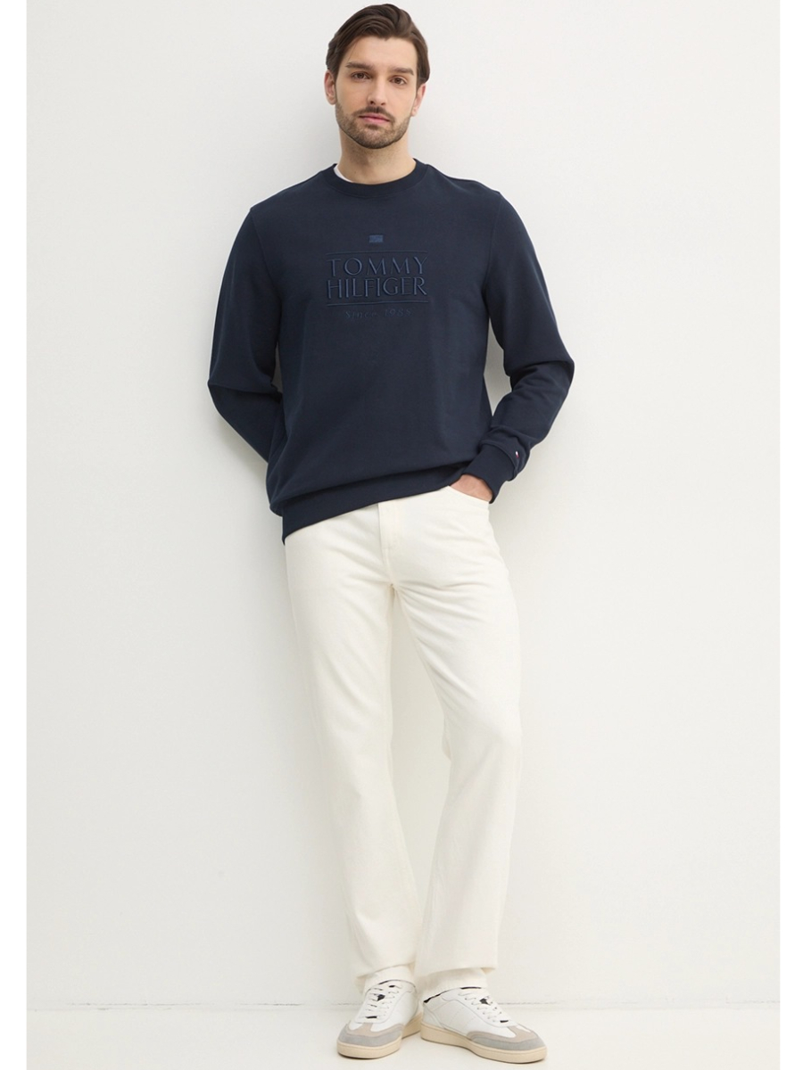 detail Tommy Hilfiger pánská tmavě modrá mikina