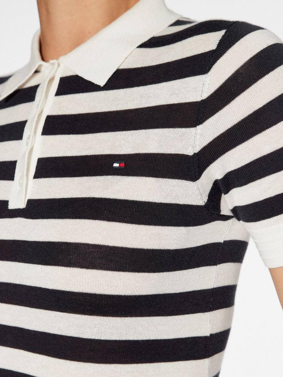 detail Tommy Hilfiger dámské pruhované polotričko