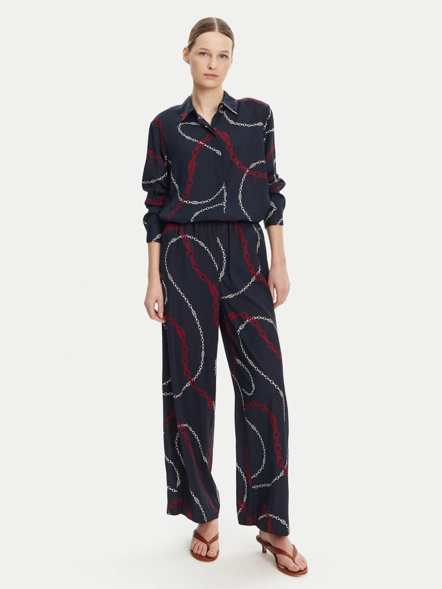 detail Tommy Hilfiger dámská vzorovaná halenka