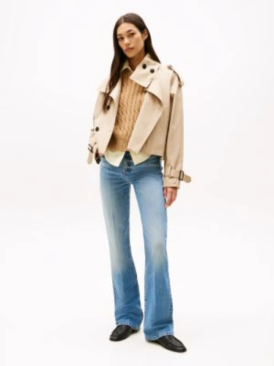 detail Tommy Hilfiger modré dámské džíny