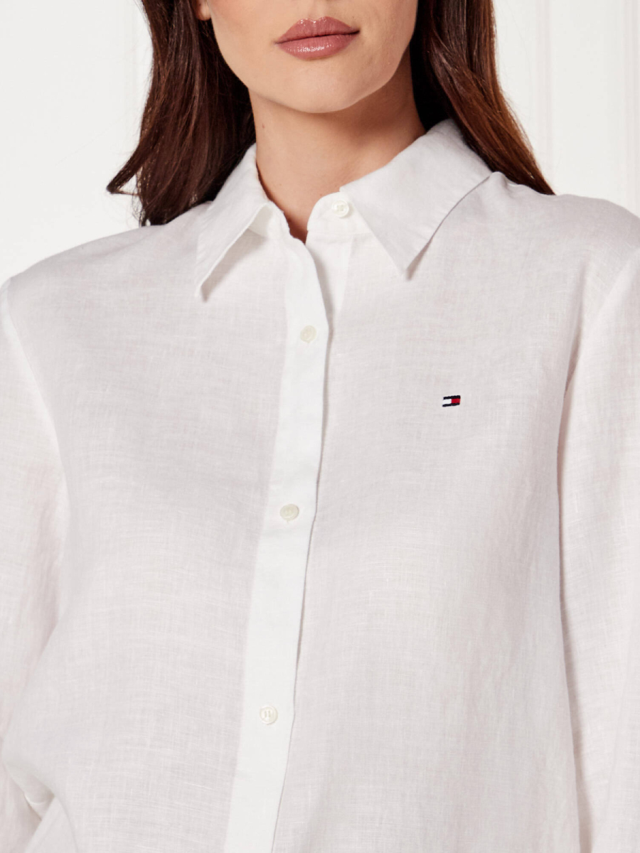 detail Tommy Hilfiger dámská bílá košile