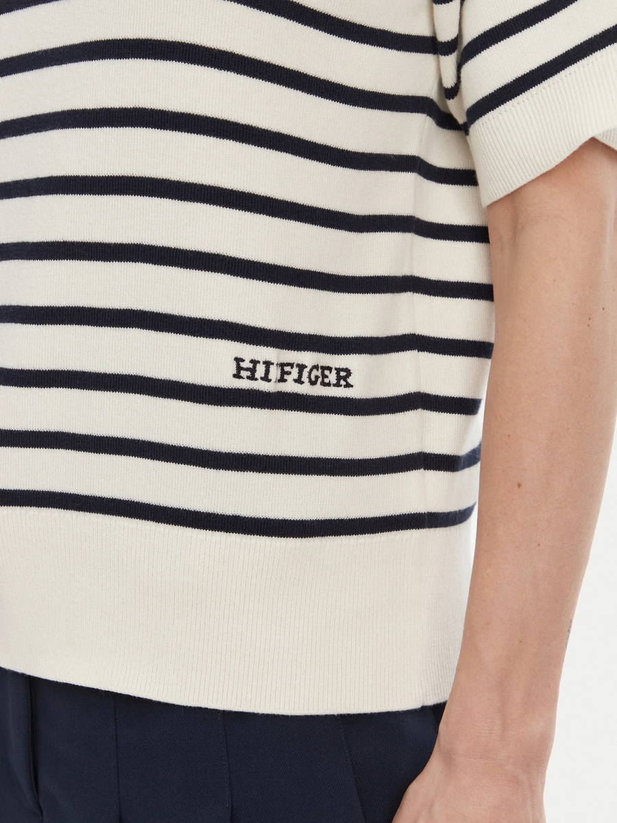 detail Tommy Hilfiger dámské pruhované polo