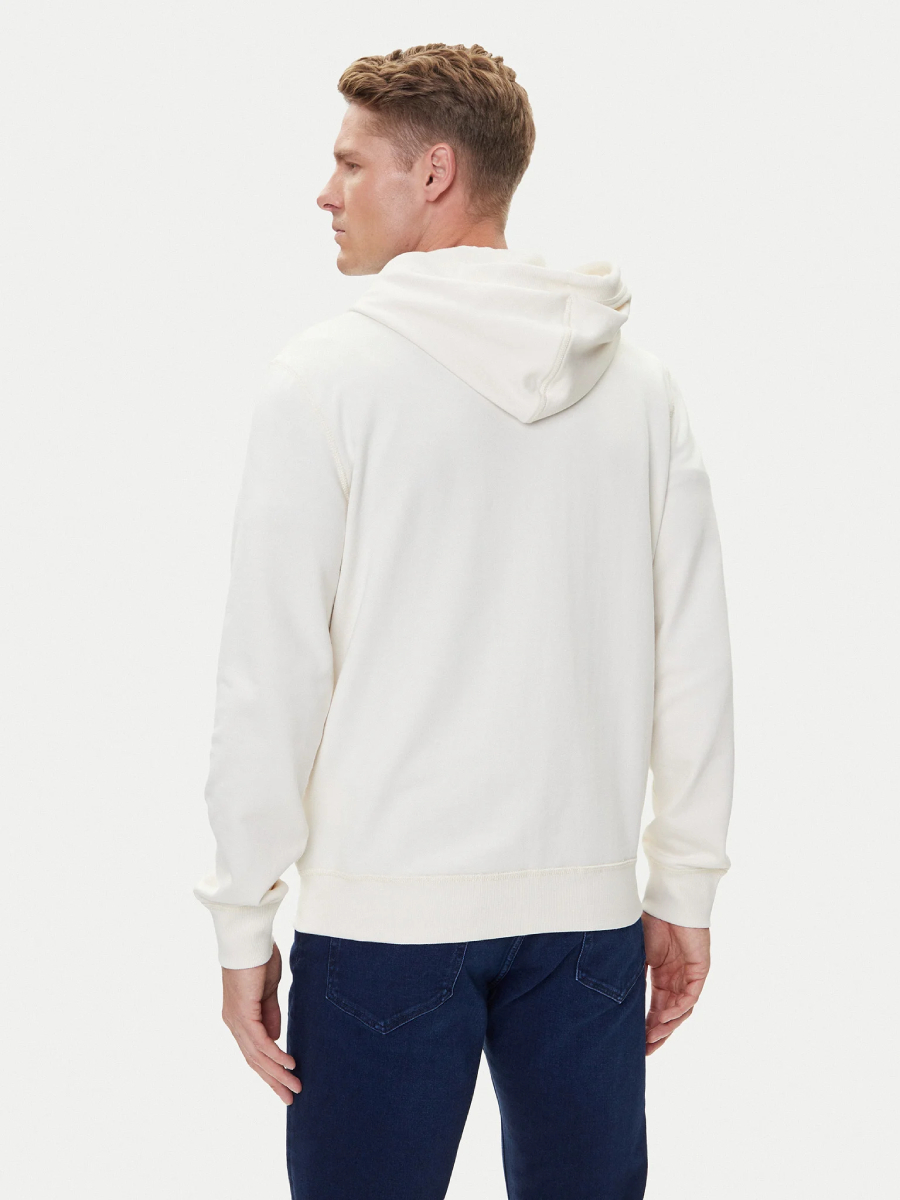 detail Tommy Hilfiger pánská krémová mikina