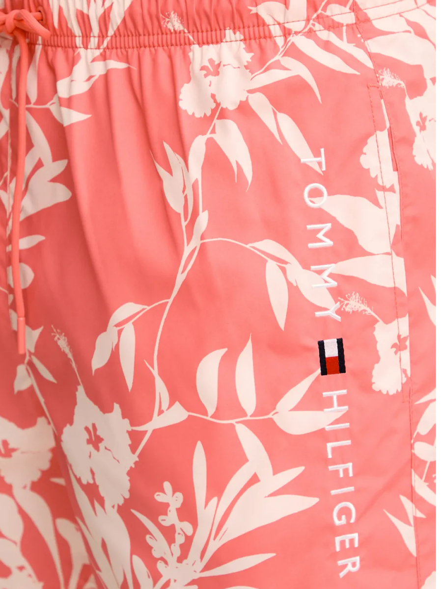 detail Tommy Hilfiger pánské oranžové plavky