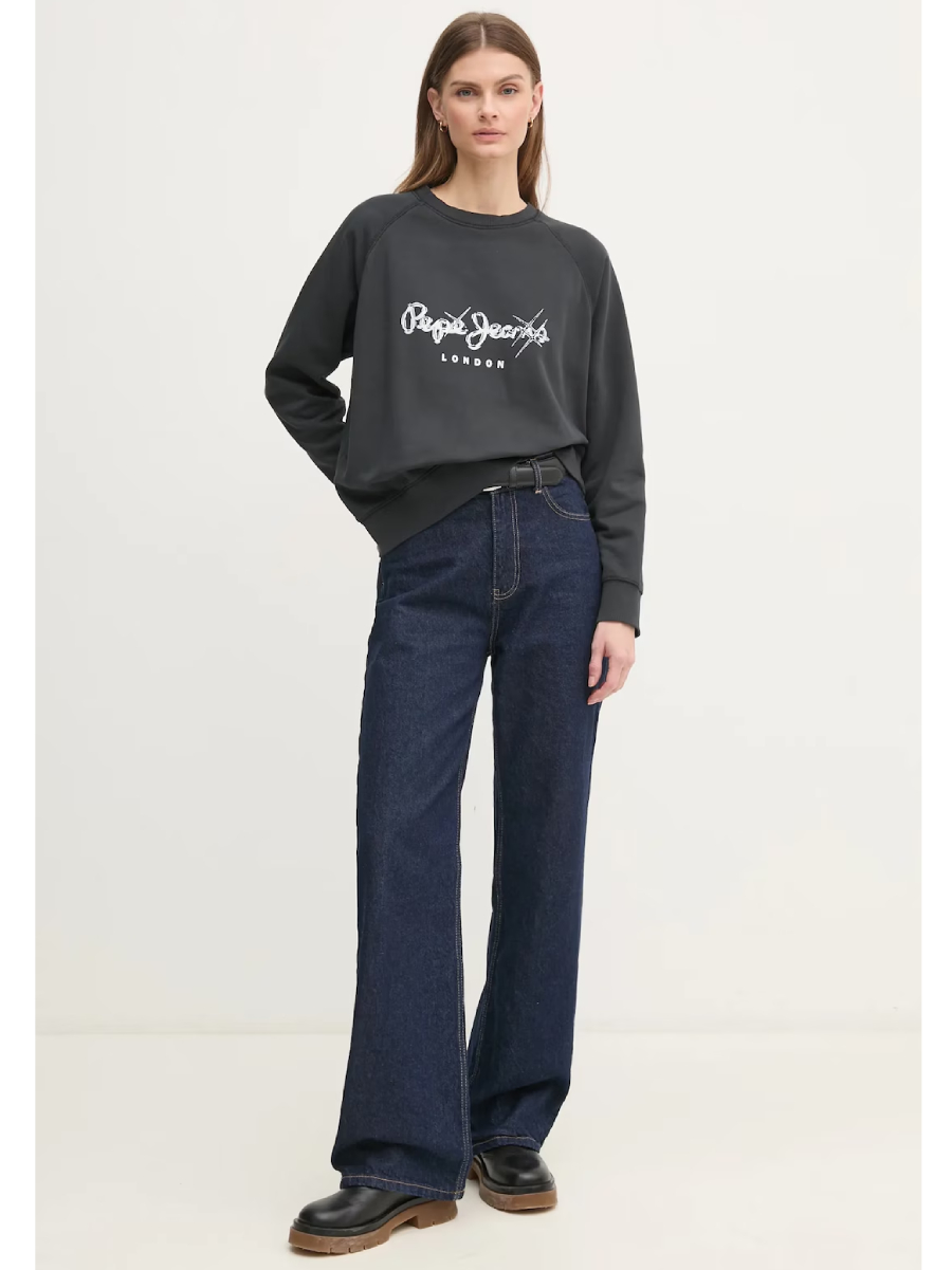 detail Pepe Jeans dámská černá mikina