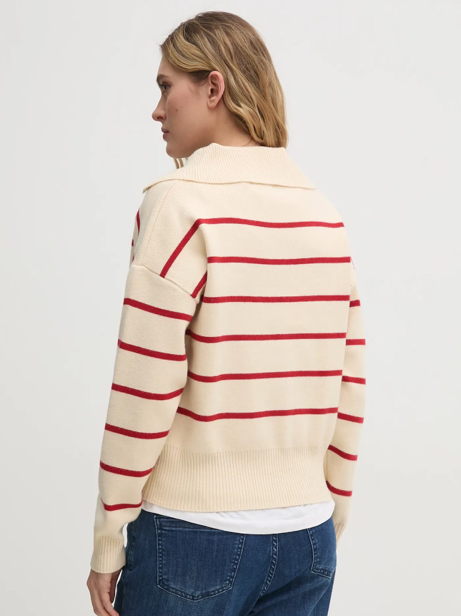 detail Pepe Jeans dámský pruhovaný svetr