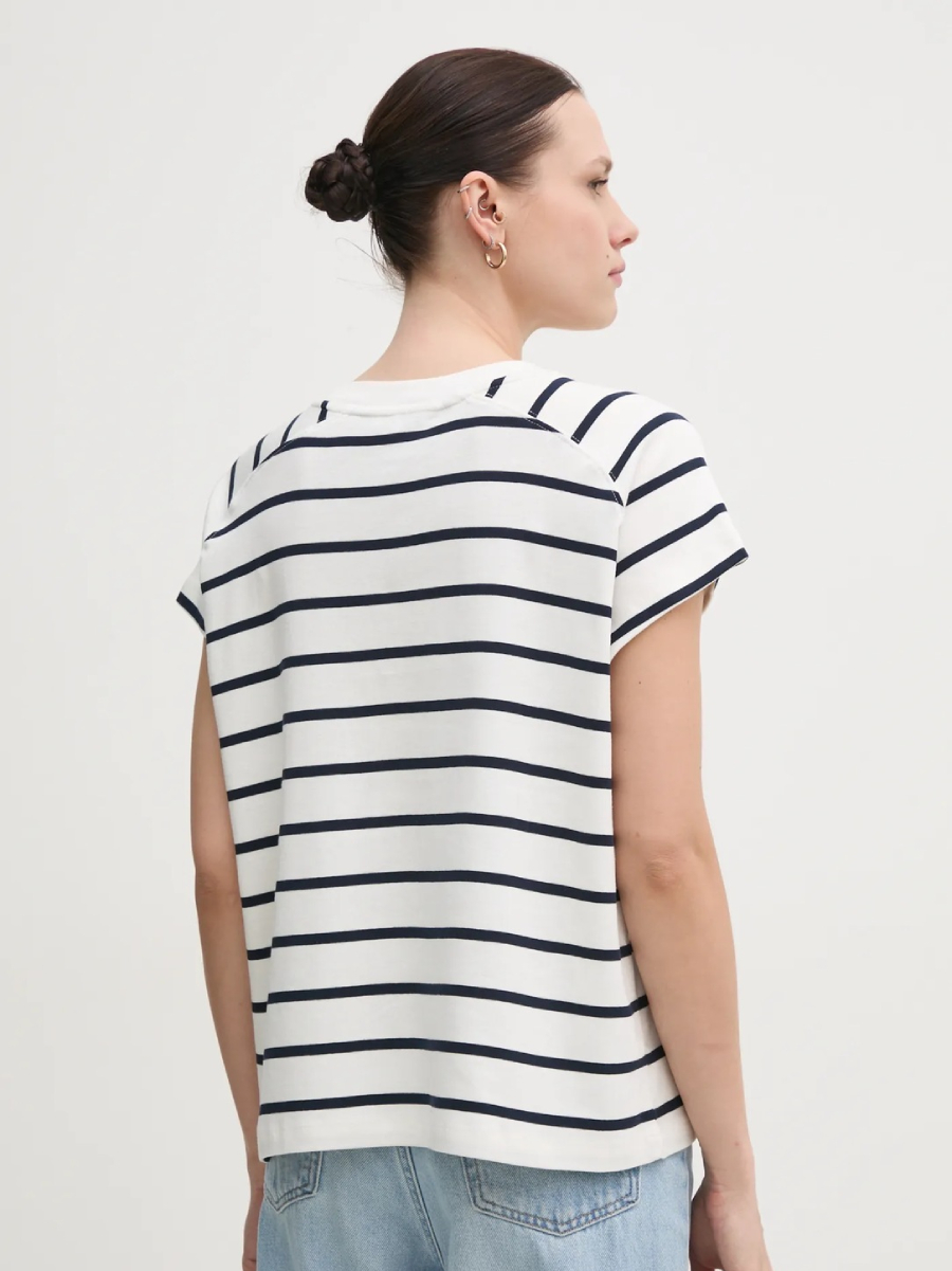 detail Tommy Hilfiger dámské pruhované tričko
