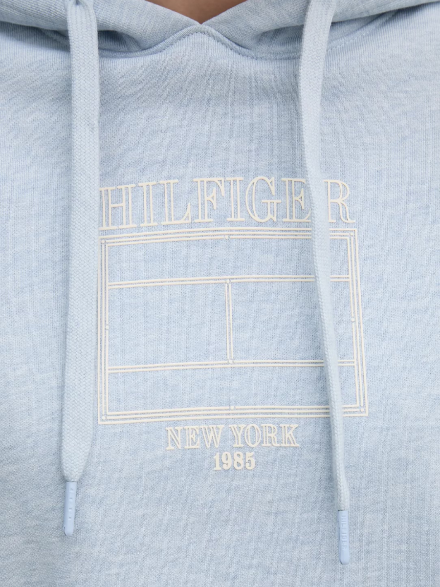 detail Tommy Hilfiger dámská modrá mikina