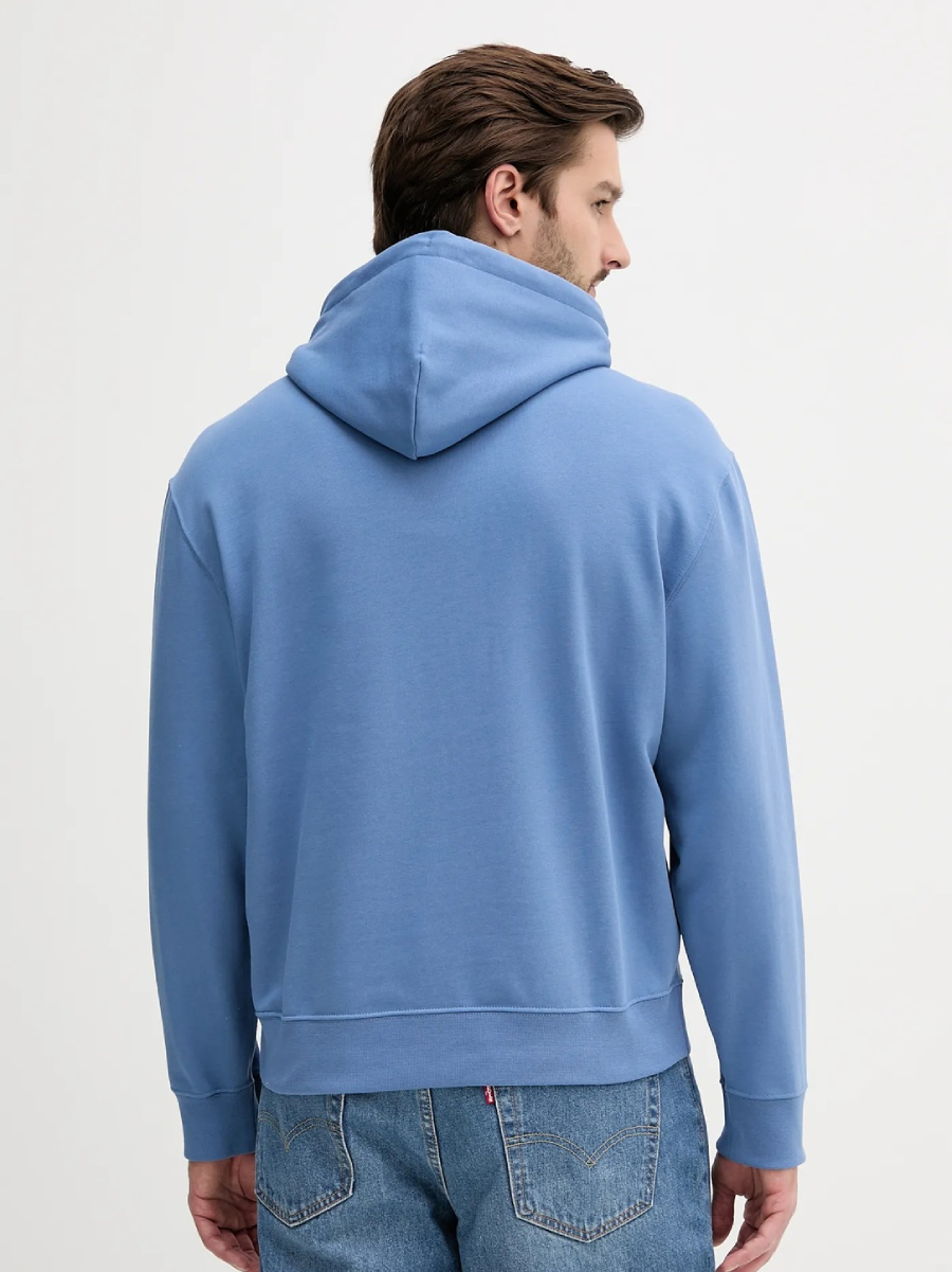 detail Calvin Klein pánská modrá mikina