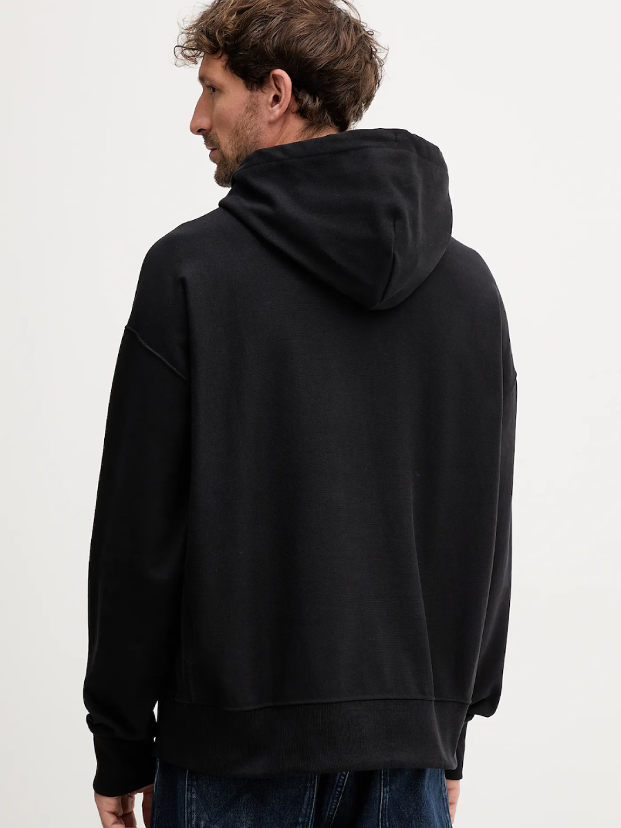 detail Calvin Klein pánská černá mikina
