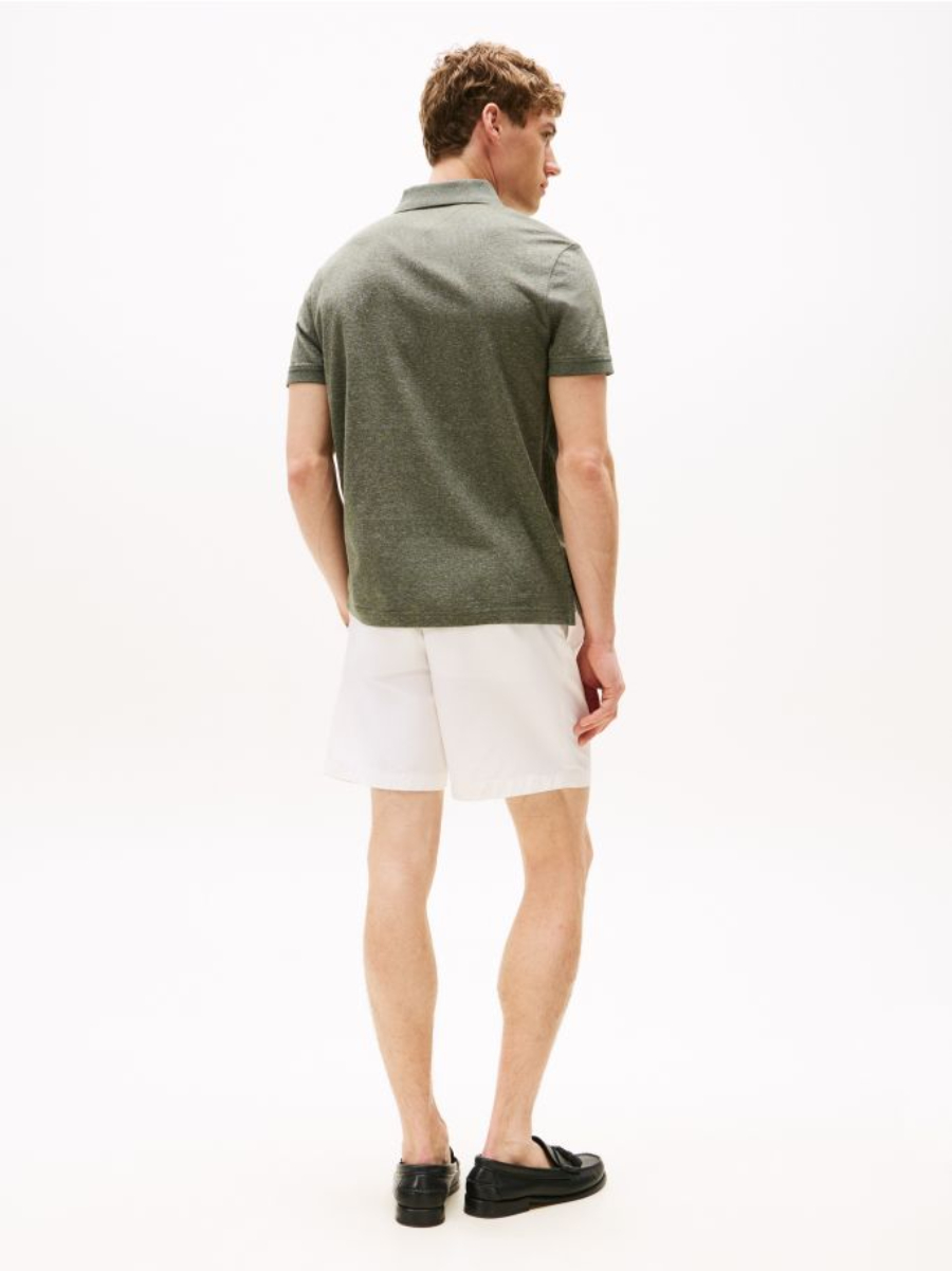 detail Tommy Hilfiger pánské zelené polo tričko