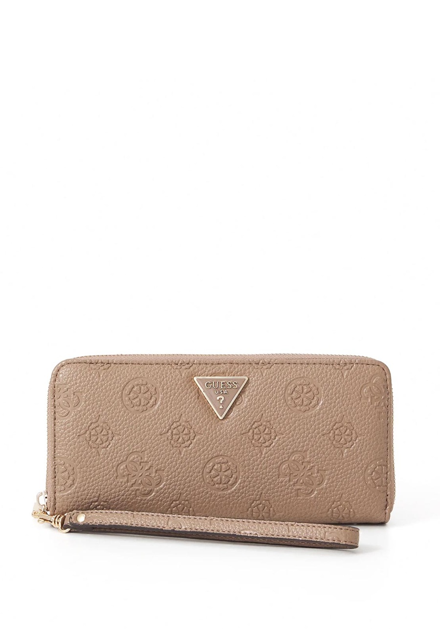 detail Guess dámská béžová peněženka
