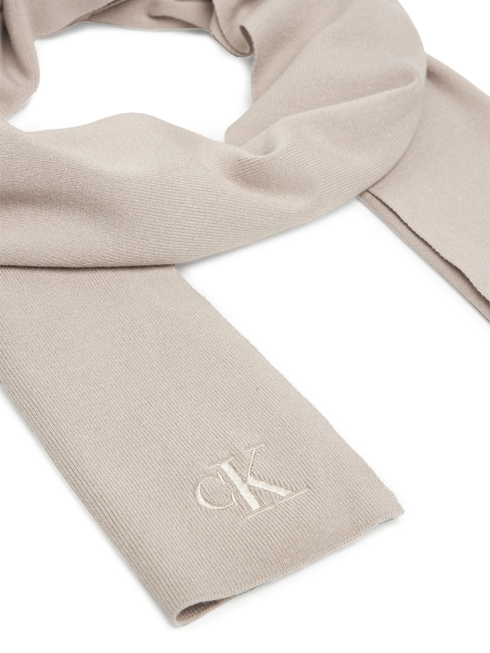detail Calvin Klein dámský béžový šál