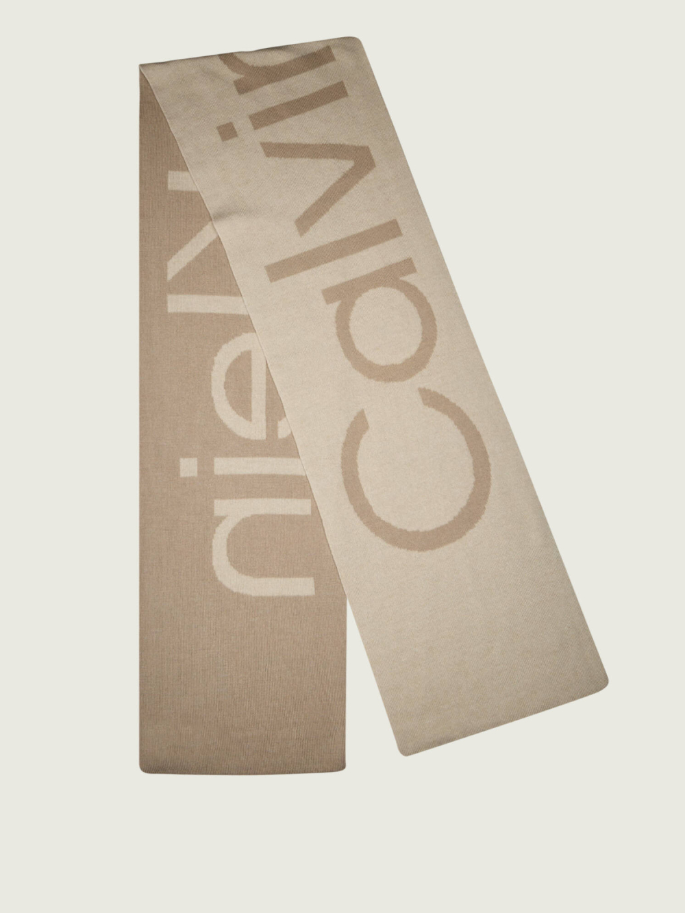 detail Calvin Klein pánská béžová šála