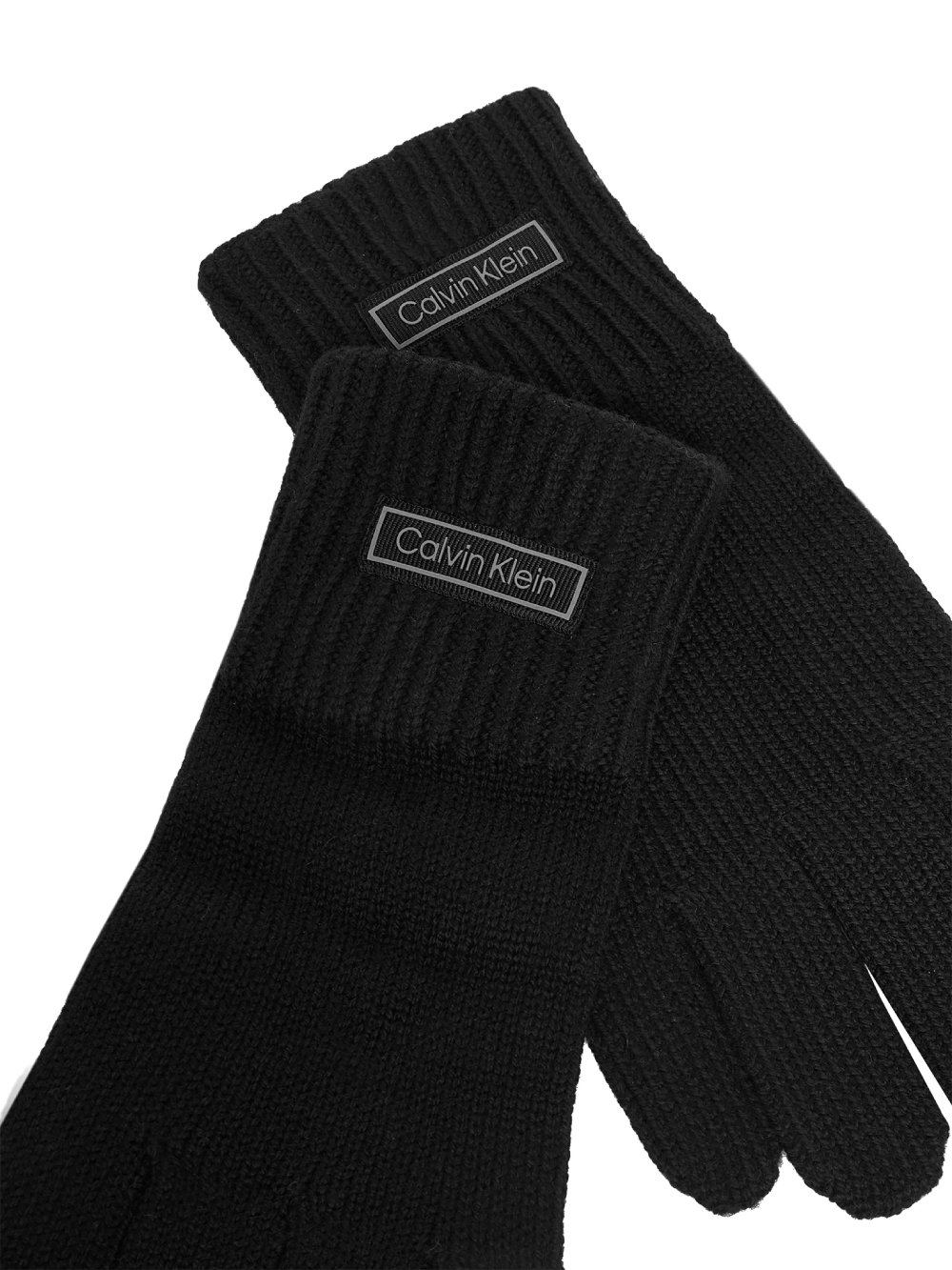 detail Calvin Klein dámské černé rukavice