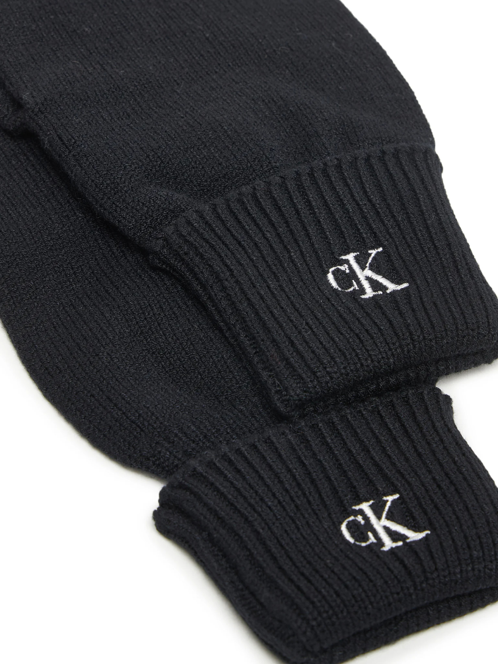 detail Calvin Klein dámské černé rukavice