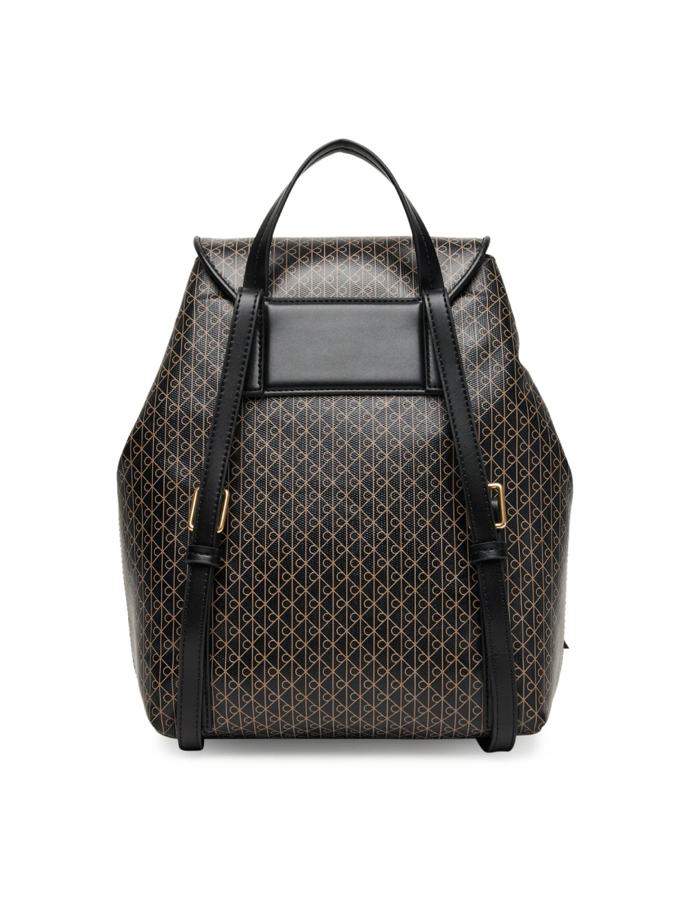 detail Calvin Klein dámský hnědý batoh