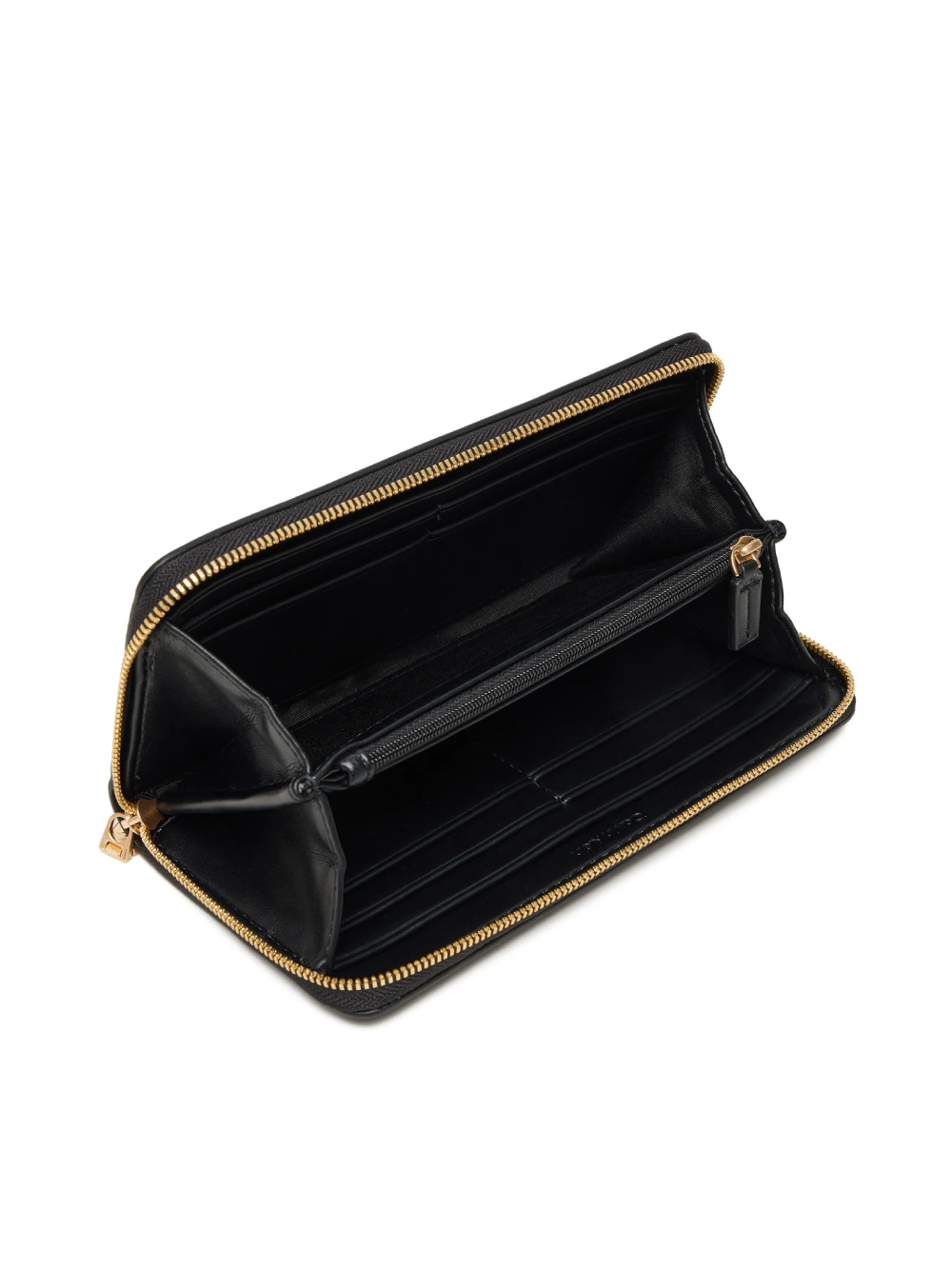 detail Calvin Klein dámská černá peněženka