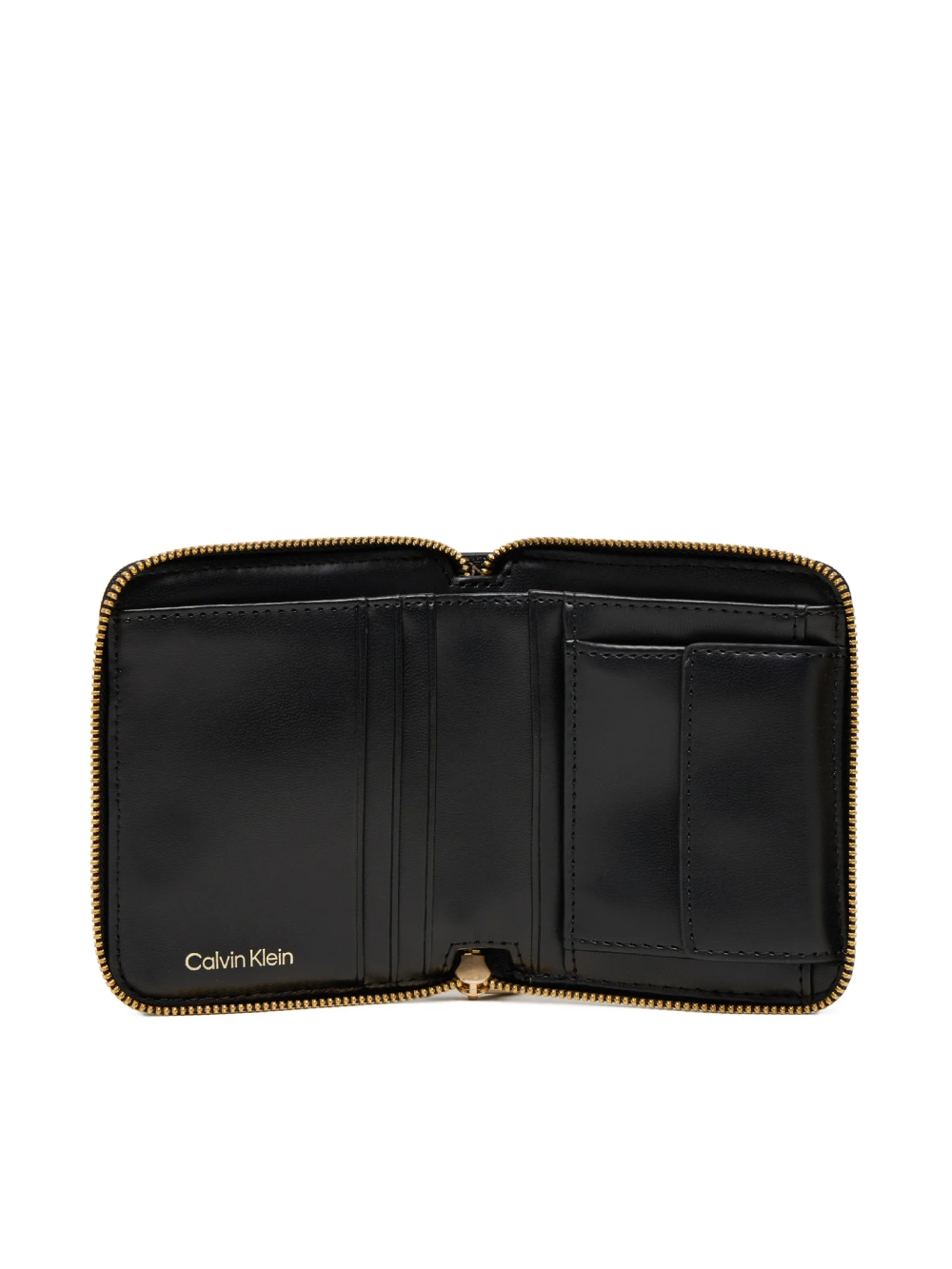 detail Calvin Klein dámská černá peněženka