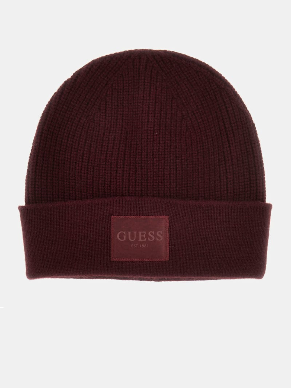 detail Guess dámská vínová čepice