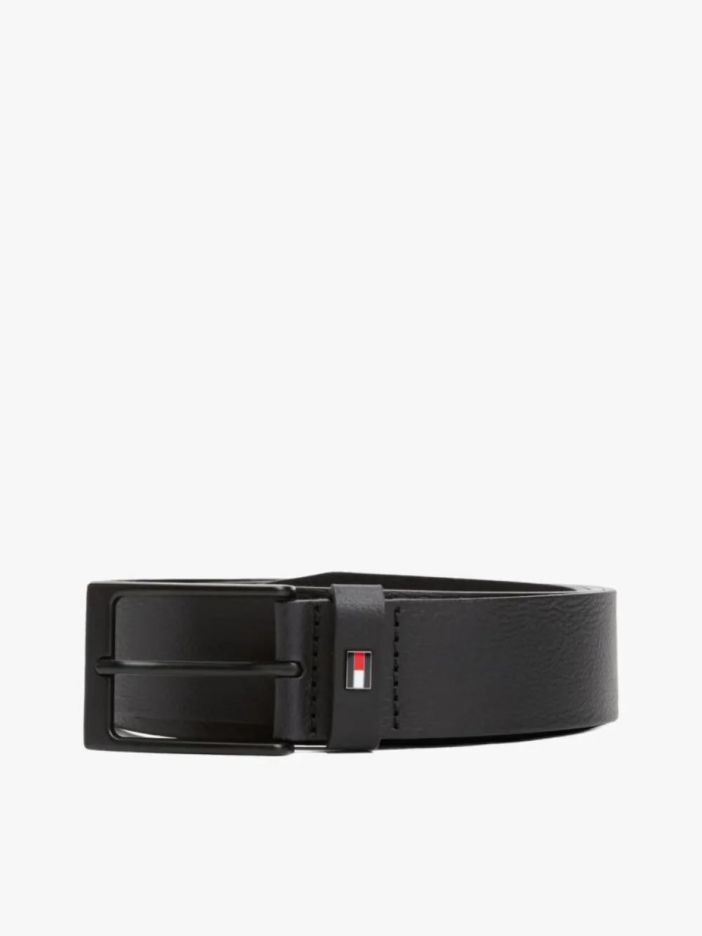 detail Tommy Hilfiger pánský černý pásek