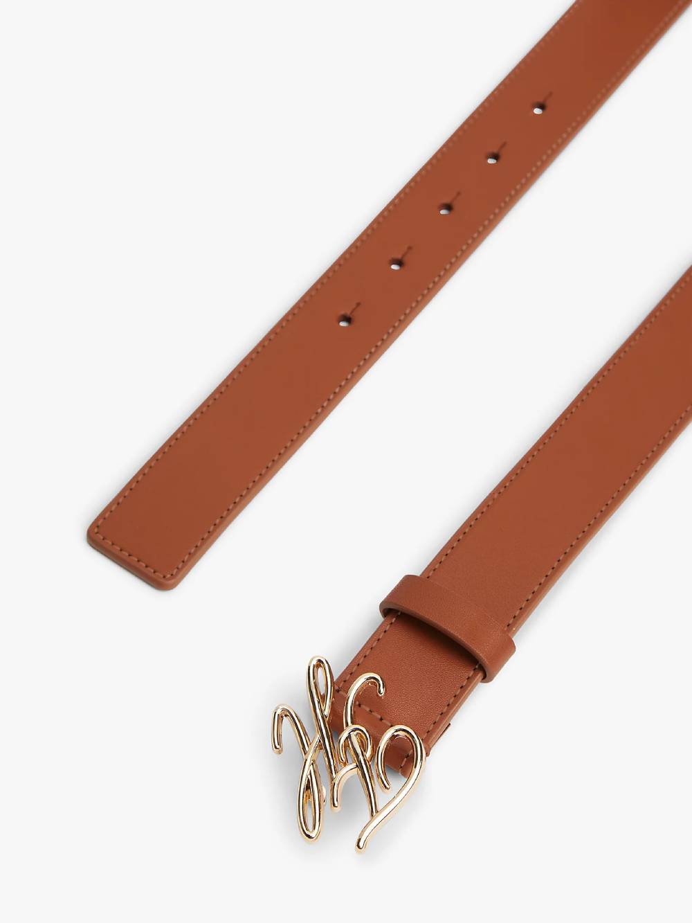 detail Tommy Hilfiger dámský hnědý pásek