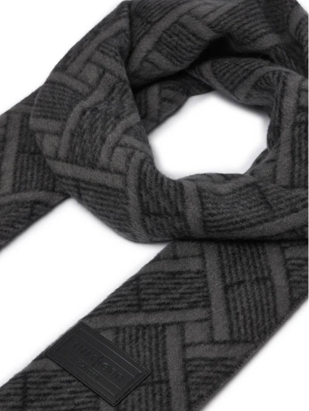 detail Tommy Hilfiger pánská šedá šála