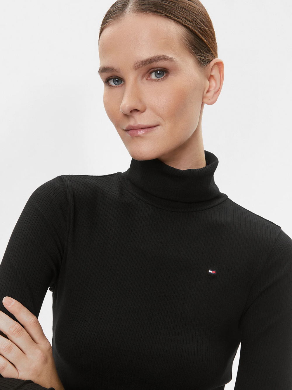detail Tommy Hilfiger dámský černý rolák