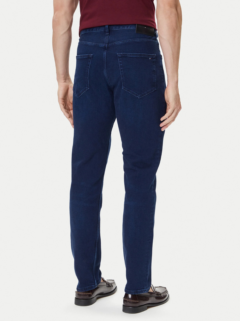 detail Tommy Hilfiger pánské modré džíny Denton