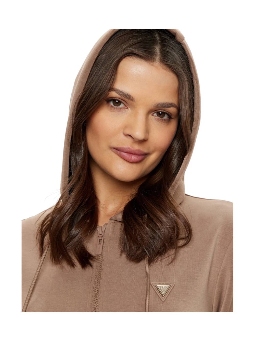 detail Guess dámská béžová mikina