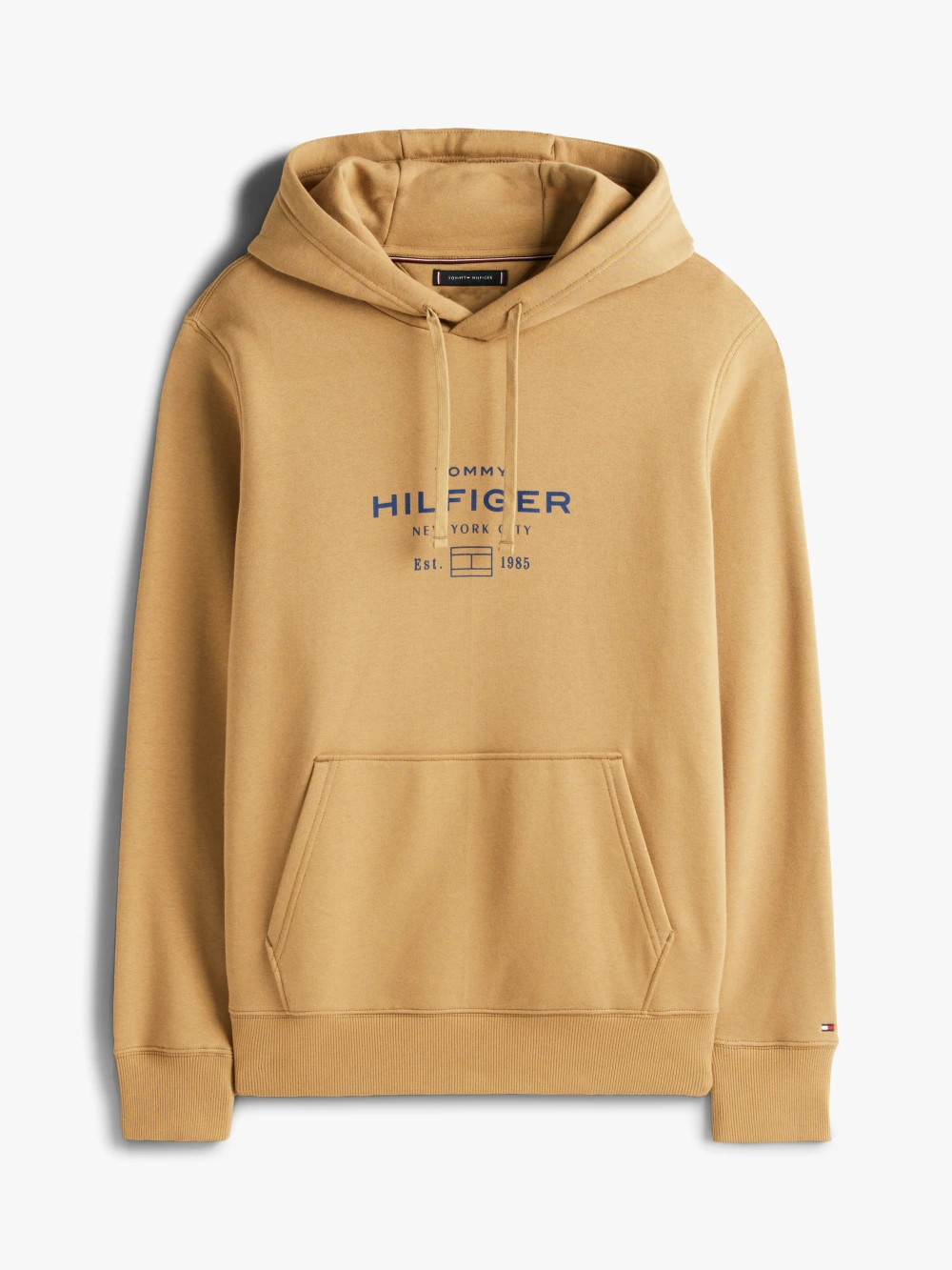 detail Tommy Hilfiger pánská béžová mikina