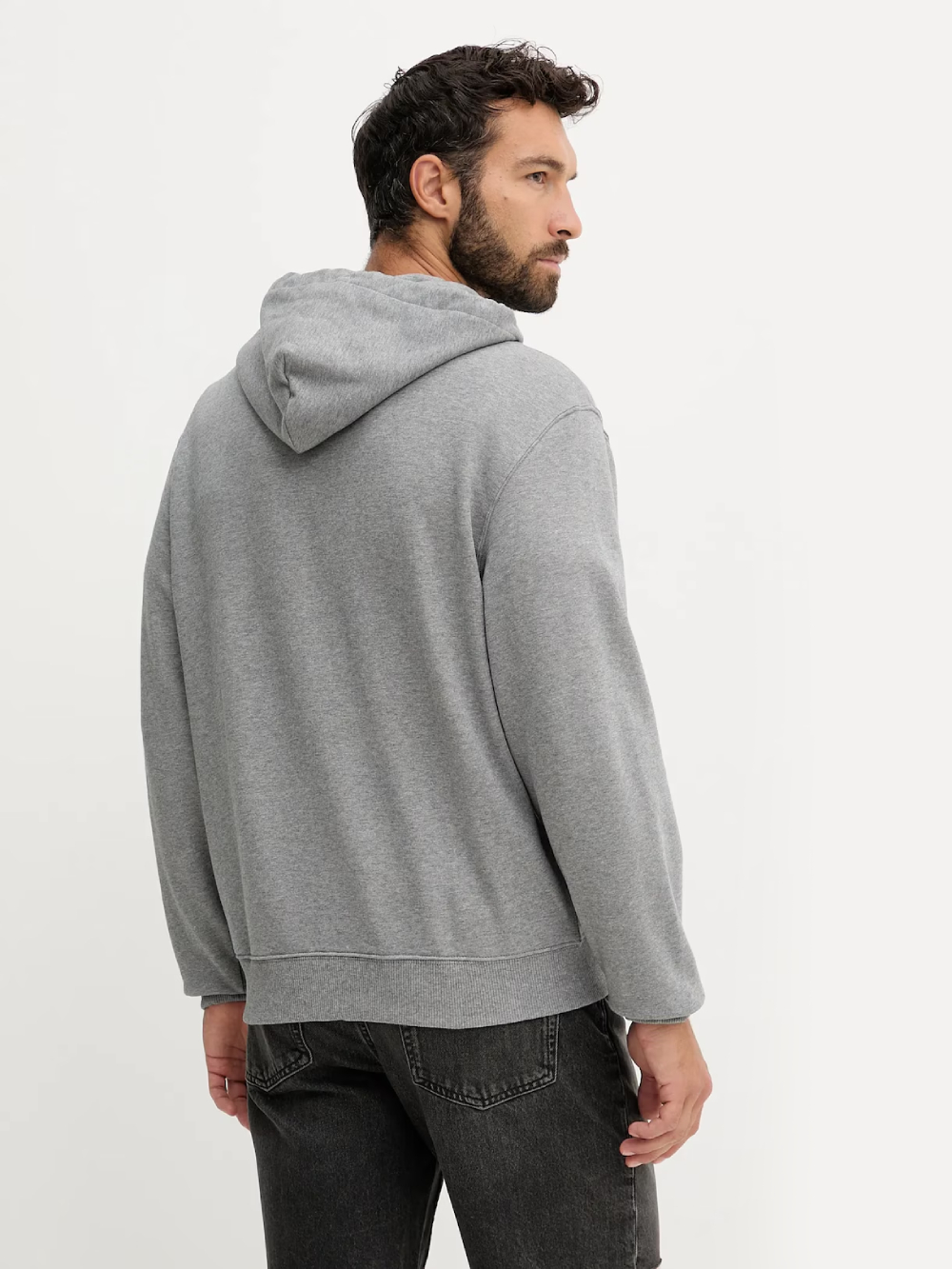 detail Calvin Klein pánská šedá mikina