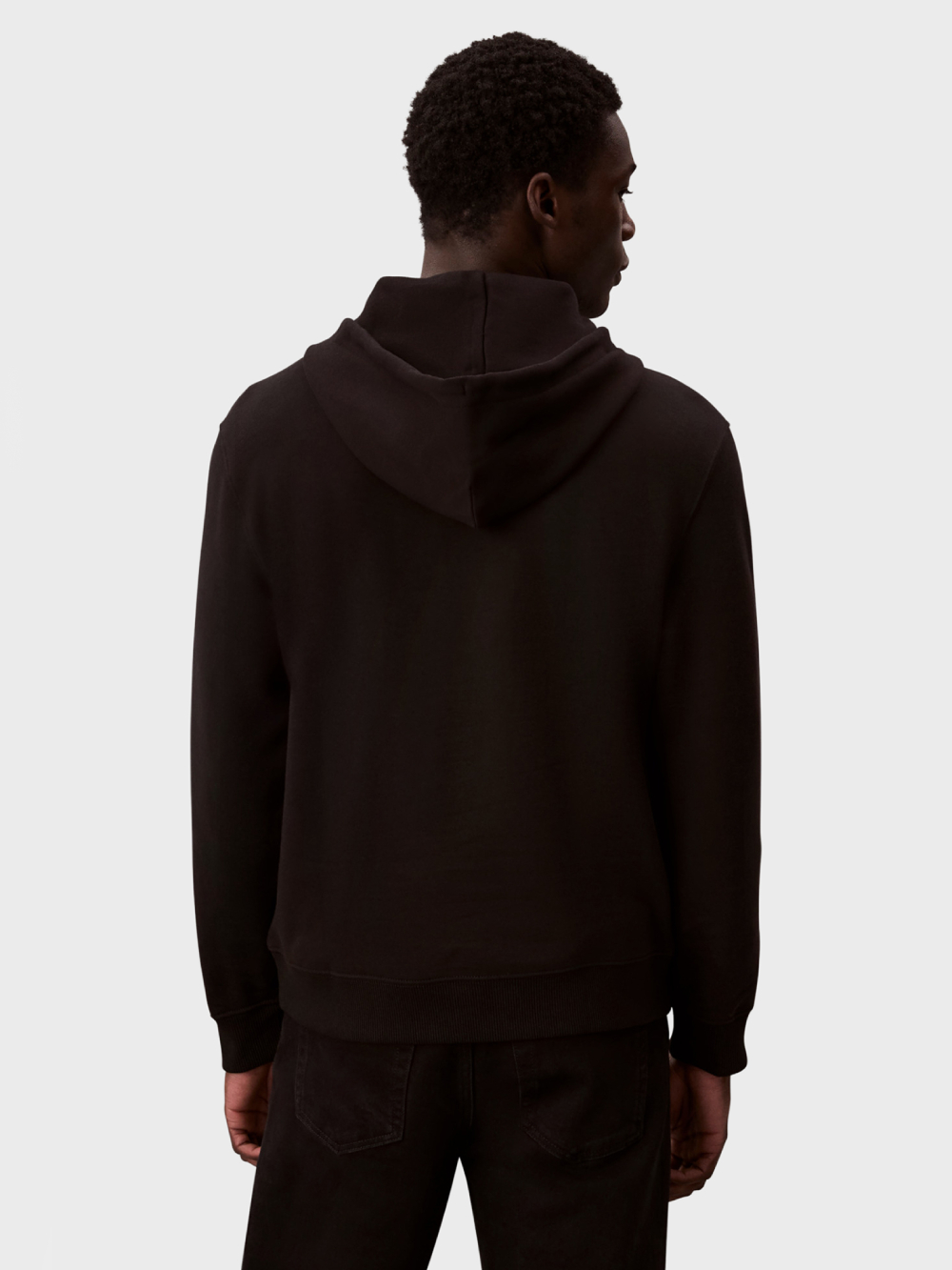 detail Calvin Klein pánská černá mikina