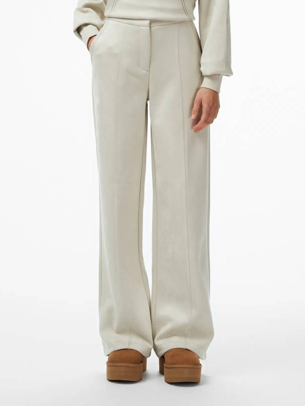 detail Guess dámské béžové kalhoty