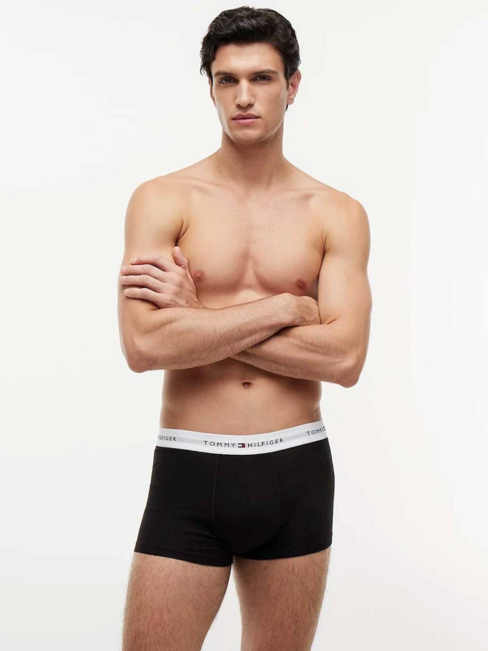 detail Tommy Hilfiger pánské černé boxerky