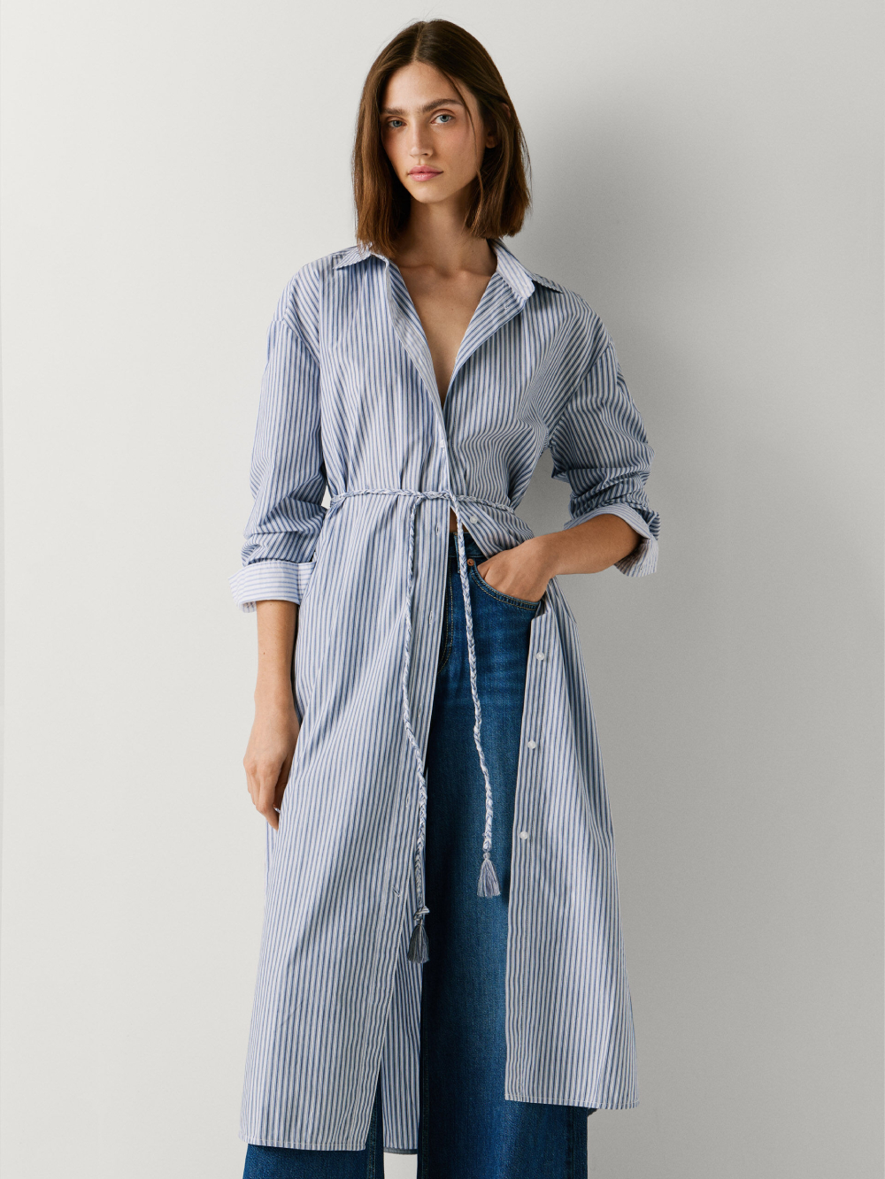 detail Pepe Jeans dámské  košilové šaty BALI