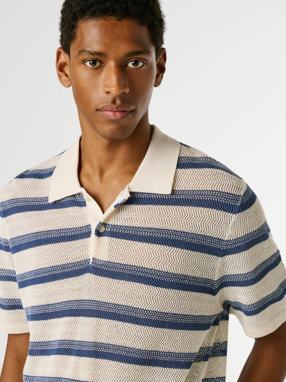 detail Pepe Jeans pánské pruhované polo tričko