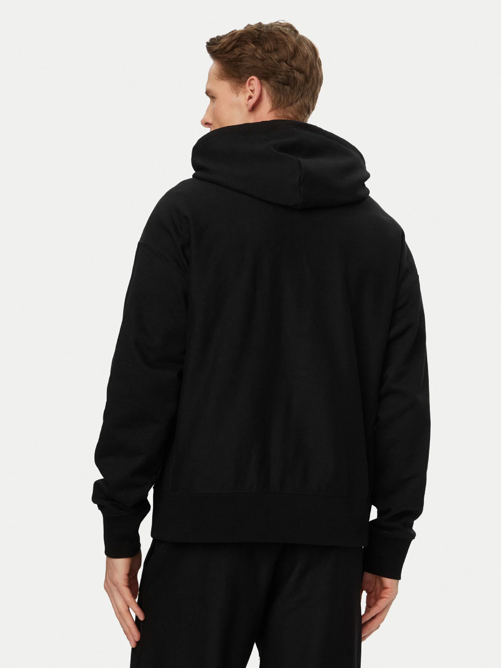 detail Calvin Klein pánská černá mikina