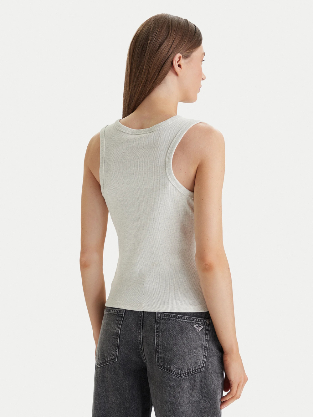 detail Calvin Klein dámské béžové tílko