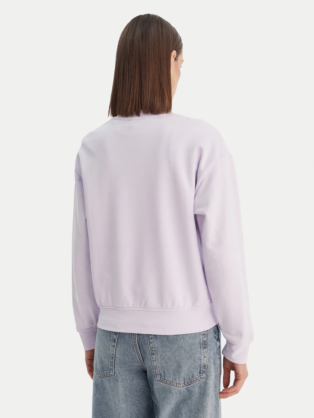 detail Calvin Klein dámská fialová mikina