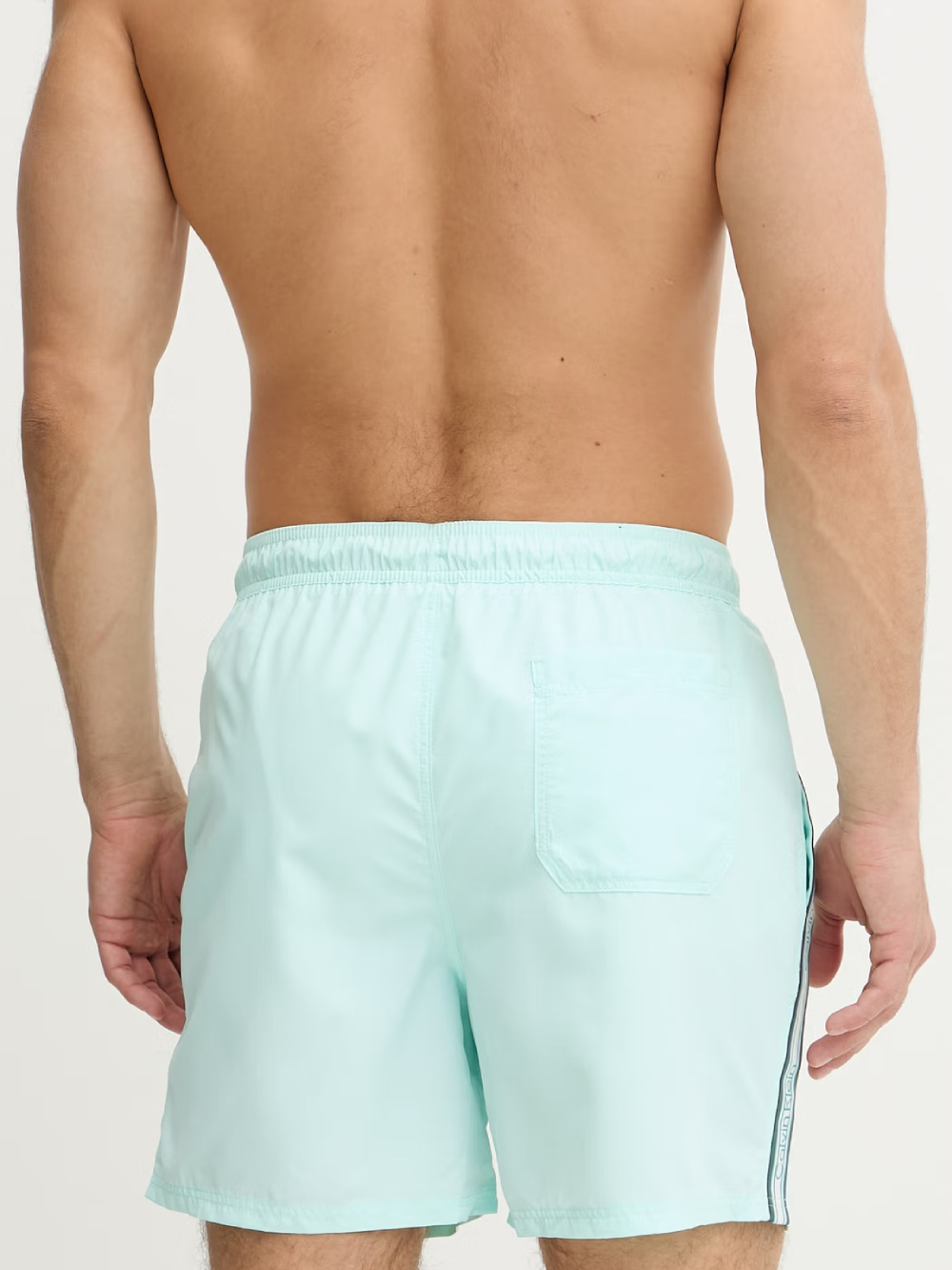 detail Calvin Klein pánské tyrkysové plavky