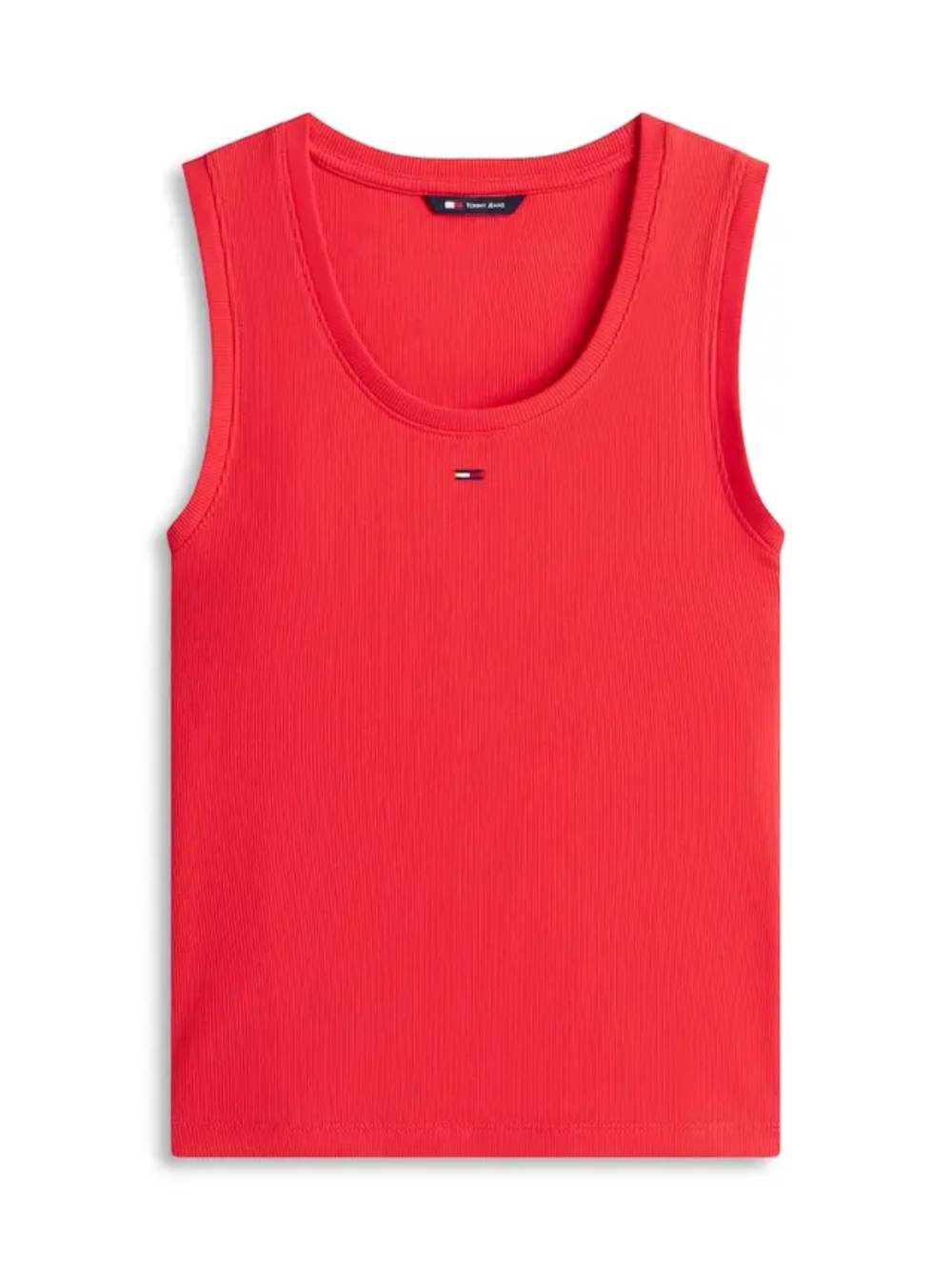 detail Tommy Jeans dámský červený top