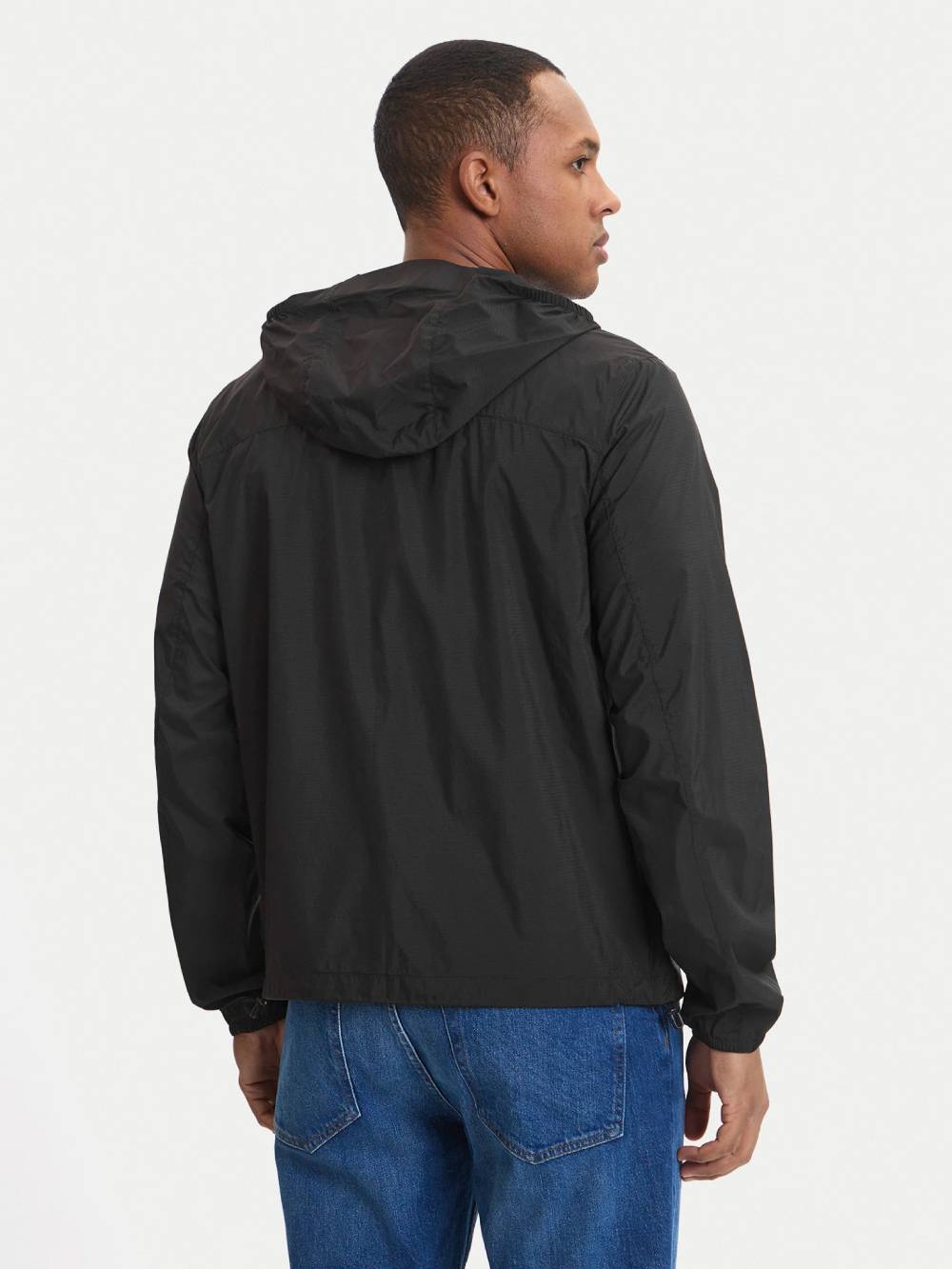 detail Tommy Jeans pánská černá přechodová bunda
