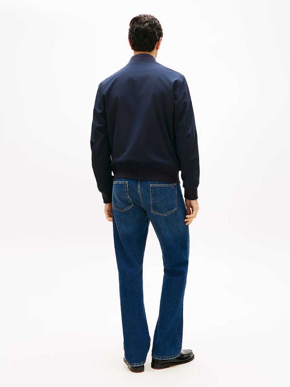 detail Tommy Hilfiger pánský modrý bomber