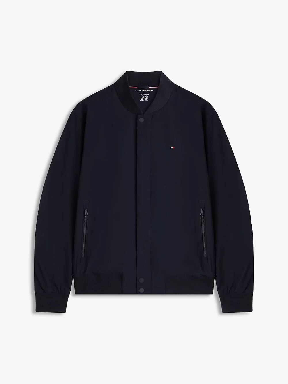 detail Tommy Hilfiger pánský modrý bomber